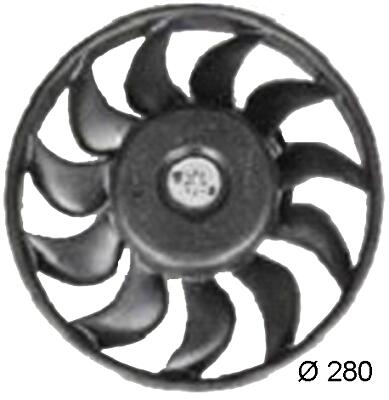 Audi Auxiliary Cooling Fan Assembly 4F0959455A - Behr 351034791